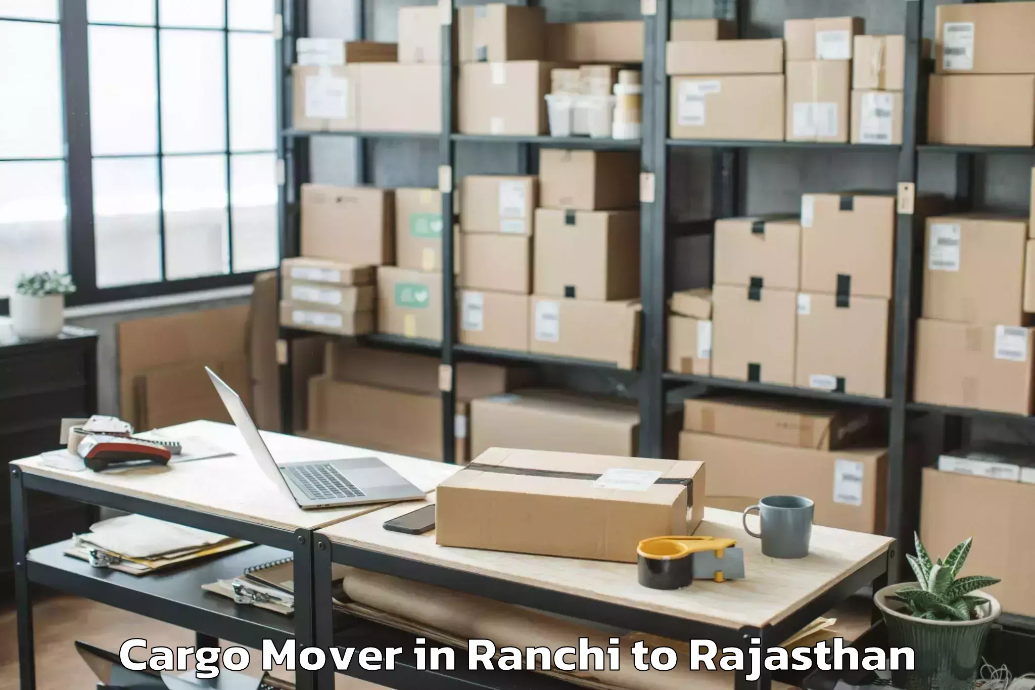 Leading Ranchi to Icfai University Jaipur Jaipur Cargo Mover Provider